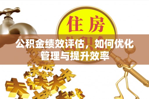 易门公积金绩效评估，如何优化管理与提升效率