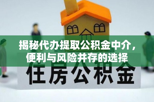 易门揭秘代办提取公积金中介，便利与风险并存的选择