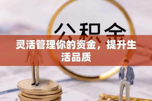 易门灵活管理你的资金，提升生活品质