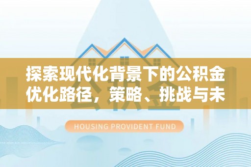 易门探索现代化背景下的公积金优化路径，策略、挑战与未来展望