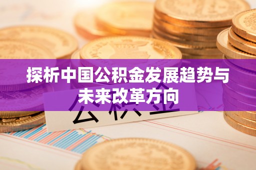 易门探析中国公积金发展趋势与未来改革方向