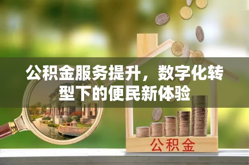 易门公积金服务提升，数字化转型下的便民新体验