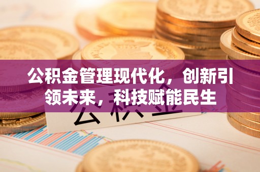 易门公积金管理现代化，创新引领未来，科技赋能民生