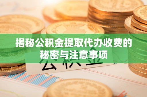 易门揭秘公积金提取代办收费的秘密与注意事项