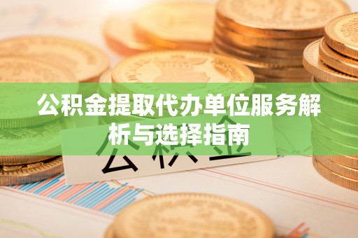 易门公积金提取代办单位服务解析与选择指南