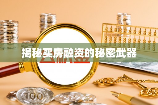 易门揭秘买房融资的秘密武器