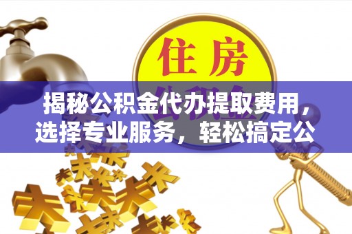 易门揭秘公积金代办提取费用，选择专业服务，轻松搞定公积金提取