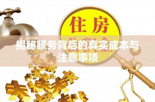 易门揭秘服务背后的真实成本与注意事项