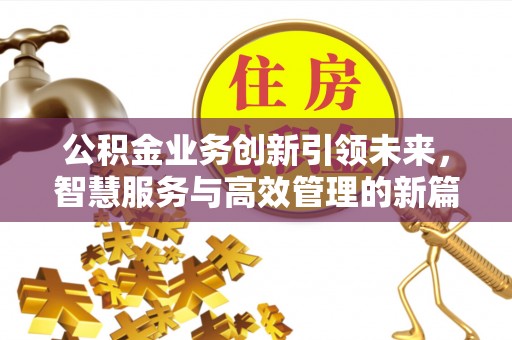易门公积金业务创新引领未来，智慧服务与高效管理的新篇章