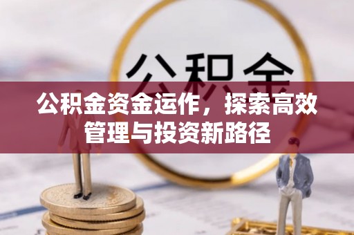 易门公积金资金运作，探索高效管理与投资新路径
