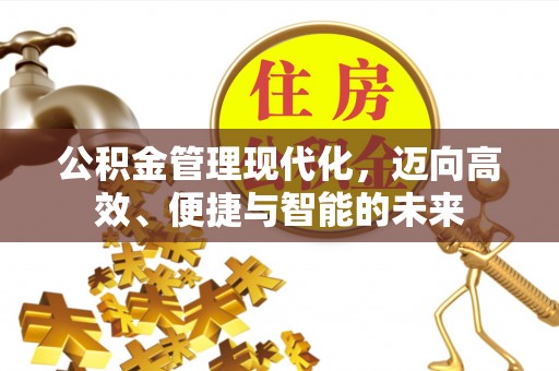 易门公积金管理现代化，迈向高效、便捷与智能的未来
