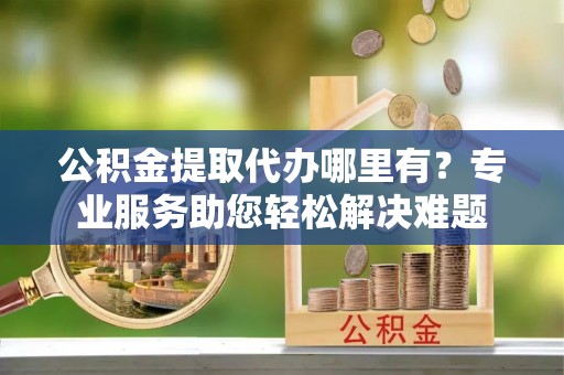 易门公积金提取代办哪里有？专业服务助您轻松解决难题